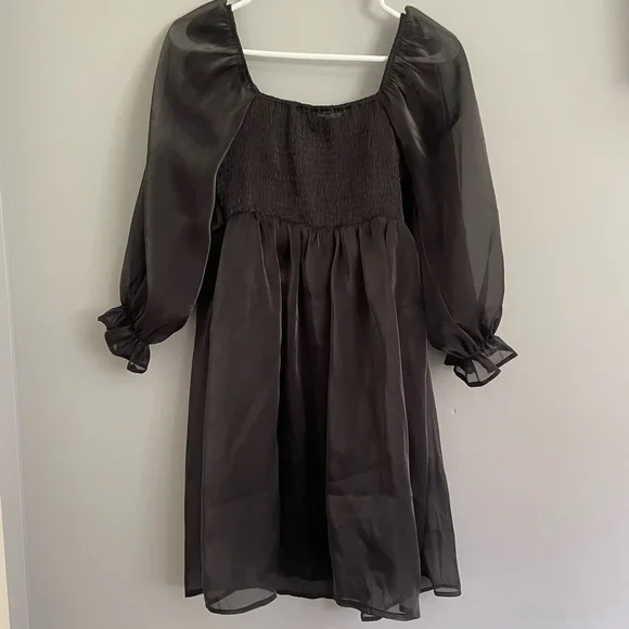 NWT Black Flowy Dress - Picture 2 of 4
